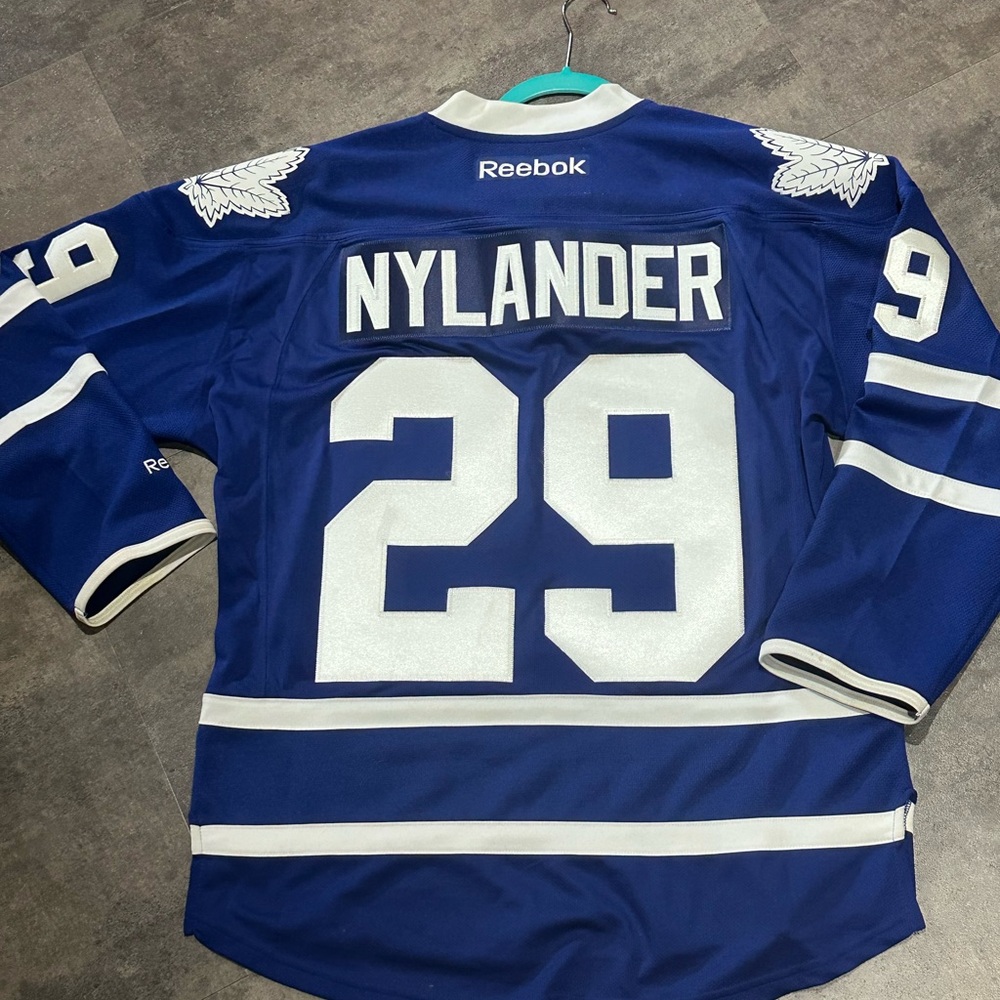 Reebok NHL Blue and White Jersey William Nylander 29